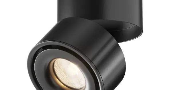 Maytoni Yin fekete LED mennyezeti lámpa (MAY-C084CL-15W3K-D-B) LED 1 izzós IP20 Prémium