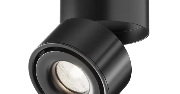 Maytoni Yin fekete LED mennyezeti lámpa (MAY-C084CL-15W4K-B) LED 1 izzós IP20 Végkiárusítás