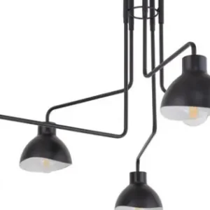 Biztonságos fizetés Sigma Holi fekete mennyezeti lámpa (SIG-32451) E27 5 izzós IP20