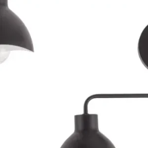 Biztonságos vásárlás Sigma Holi fekete falikar (SIG-32490) E27 2 izzós IP20