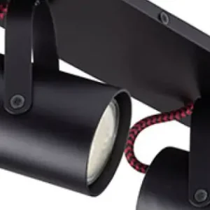 Akciós ár Sigma KAMERA fekete mennyezeti lámpa (SIG-32612) GU10 2 izzós IP20