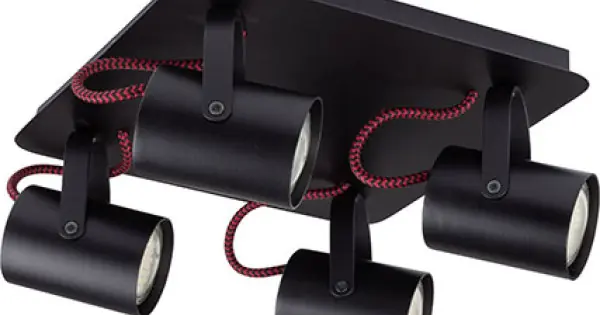 Vedd meg online Sigma KAMERA fekete mennyezeti lámpa (SIG-32610) GU10 4 izzós IP20