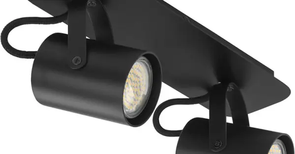 Akciós ár Sigma KAMERA fekete mennyezeti lámpa (SIG-32559) GU10 2 izzós IP20