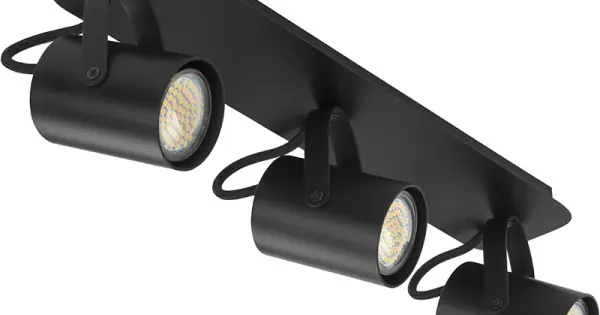 Szuper akció Sigma KAMERA fekete mennyezeti lámpa (SIG-32557) GU10 3 izzós IP20