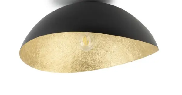 Ajánlat Sigma Solaris fekete-arany mennyezeti lámpa (SIG-40597) E27 1 izzós IP20