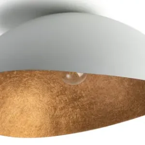 Végkiárusítás Sigma Solaris fehér-réz mennyezeti lámpa (SIG-40620) E27 1 izzós IP20