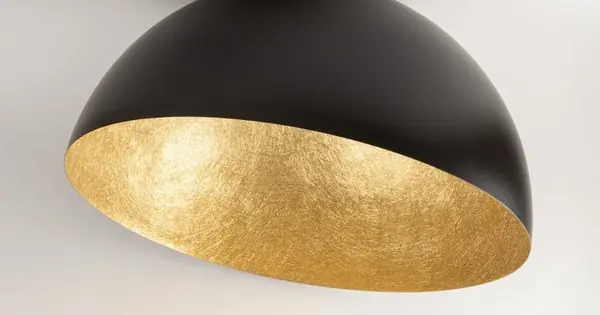 Expressz szállítás Sigma Sfera fekete-arany mennyezeti lámpa (SIG-32473) E27 1 izzós IP20