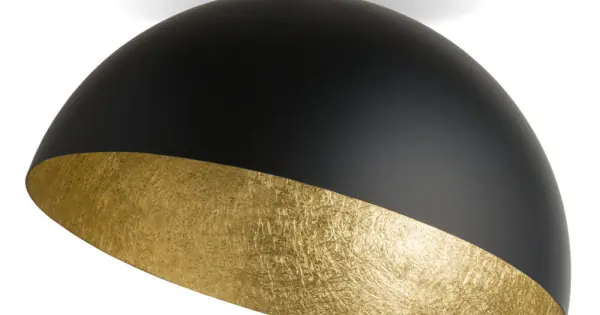 Gyors kiszállítás Sigma Sfera fekete-arany mennyezeti lámpa (SIG-32471) E27 1 izzós IP20