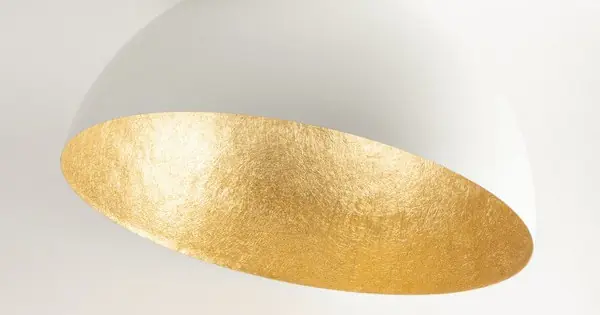 Újdonság Sigma Sfera fehér-arany mennyezeti lámpa (SIG-32464) E27 1 izzós IP20