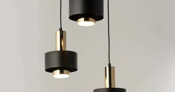 Sigma Rif Lux fekete-arany függesztett lámpa (SIG-40721) GX53 3 izzós IP20 Újdonság