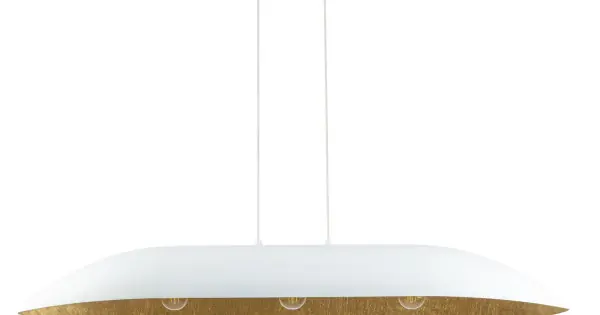 Akciós ár Sigma Gondola fehér-arany függesztett lámpa (SIG-40636) E27 3 izzós IP20