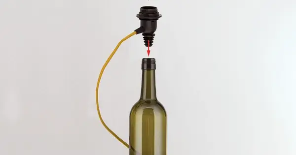 Vedd meg online Orion Bottle arany palackba illeszthető asztali lámpa (ORI-LA 4-1219_GO) E27 1 izzós IP20
