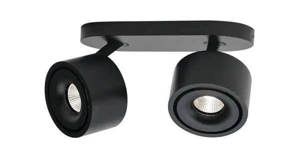 Gyors szállítás Orion Specter fekete LED mennyezeti spotlámpa (ORI-Str 10-602/2_BL) LED 2 izzós IP20