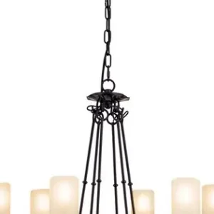 Orion Rusticka fekete-opál csillár (ORI-LU 1K/3614/6) E14 6 izzós IP20 Outlet