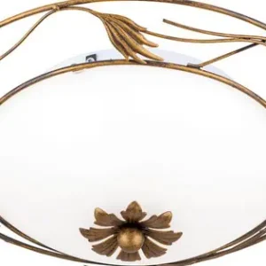 Orion Fleur antik arany-opál mennyezeti lámpa (ORI-DL 7-509/40) E27 2 izzós IP20 Népszerű