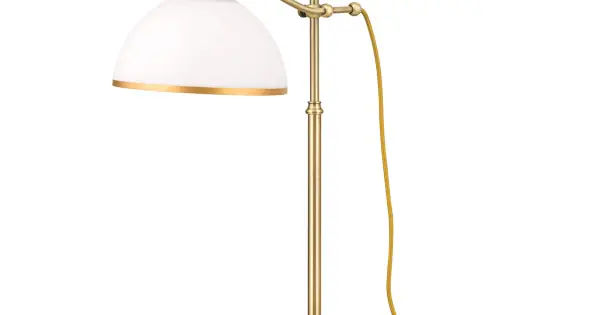 Árengedmény Orion Old Lamp sárgaréz-opál asztali lámpa (ORI-LA 4-1213/1) E27 1 izzós IP20