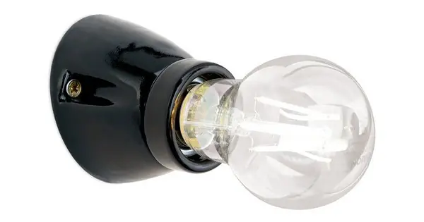 Outlet Orion Frost fekete falikar (ORI-WA 2-1367_BL) E27 1 izzós IP20