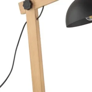 Árcsökkenés TK Lighting Oslo fekete-barna asztali lámpa (TK-5346) E27 1 izzós IP20