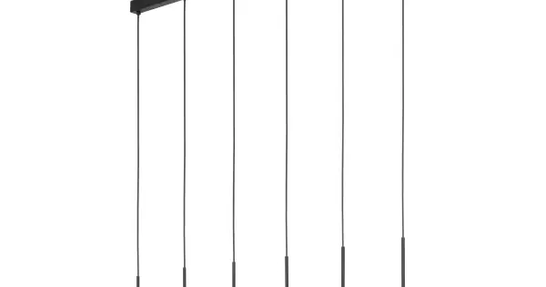 Árengedmény TK Lighting Martin fehér-fekete függesztett lámpa (TK-4504) G9 6 izzós IP20
