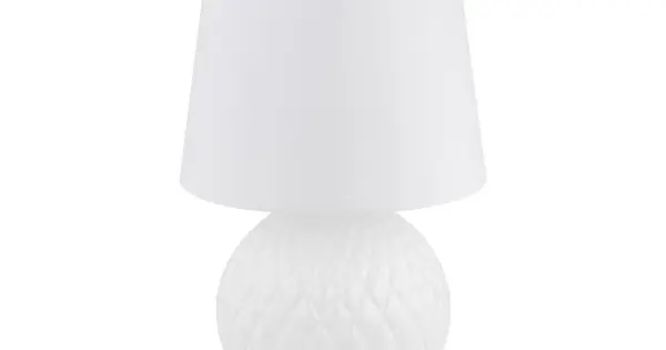 Kiárusítás TK Lighting Santana fehér asztali lámpa (TK-16046) E27 1 izzós IP20