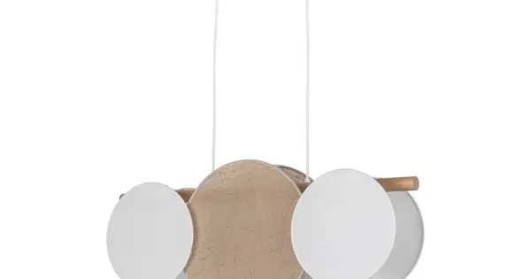 Outlet TK Lighting Pulse fehér-barna függesztett lámpa (TK-10005) E27 3 izzós IP20