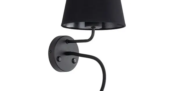 Gyors szállítás TK Lighting Maja fekete falikar (TK-10081) E27+G9 2 izzós IP20