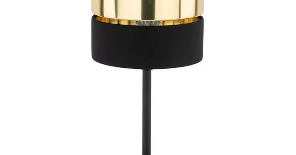 TK Lighting Hilton fekete-arany asztali lámpa (TK-16051) E27 1 izzós IP20 Gyors kiszállítás