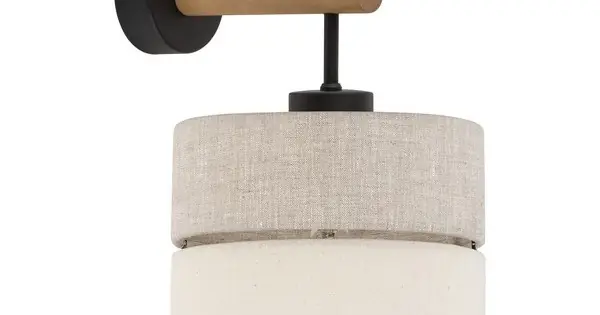 TK Lighting Eco fehér-bézs falikar (TK-5776) E27 1 izzós IP20 Olcsó