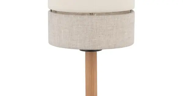 TK Lighting Eco fehér-bézs asztali lámpa (TK-5596) E27 1 izzós IP20 Exkluzív ajánlat