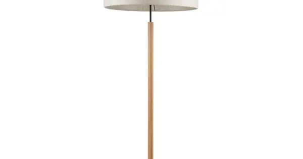 Gyors kiszállítás TK Lighting Eco fehér-bézs állólámpa (TK-5597) E27 1 izzós IP20