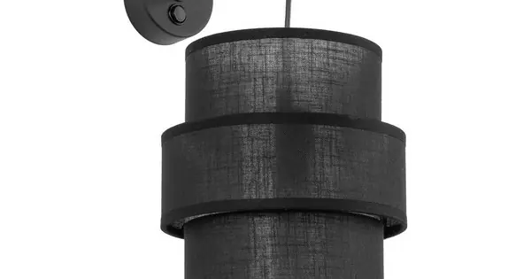Olcsóbb TK Lighting Calisto fekete falikar (TK-5955) E27 1 izzós IP20