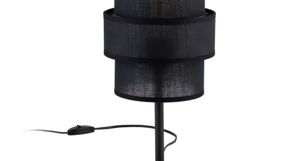 Outlet TK Lighting Calisto fekete asztali lámpa (TK-5895) E27 1 izzós IP20