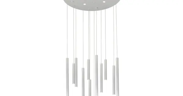 Azzardo Ilios fehér LED függesztett lámpa (AZ-5746) LED 12 izzós IP20 Gyors kiszállítás