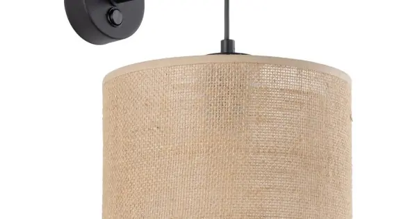 TK Lighting Juta bézs falikar (TK-6858) E27 1 izzós IP20 Gyors kiszállítás