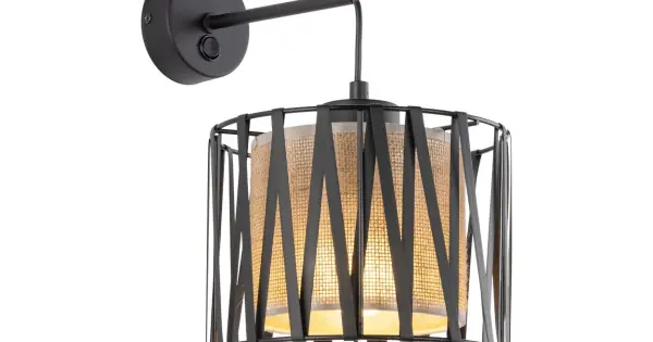 TK Lighting Harmony Nature fekete falikar (TK-5950) E27 1 izzós IP20 Szuper akció