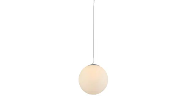 Azonnal elérhető Azzardo White Ball króm-fehér függesztett lámpa (AZ-1325) E27 1 izzós IP20