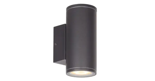 Legkelendőbb Viokef Corvo sötétszürke kültéri falikar (VIO-4309800) GU10 2 izzós IP65