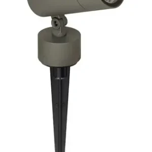 Zambelis szürke-átlátszó LED kültéri leszúrható lámpa (ZAM-E470) LED 1 izzós IP65 Prémium