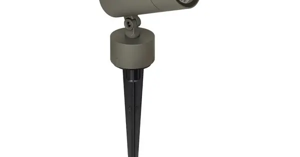 Zambelis szürke-átlátszó LED kültéri leszúrható lámpa (ZAM-E470) LED 1 izzós IP65 Prémium