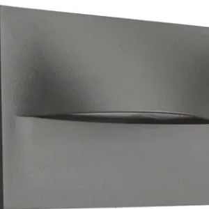 Zambelis szürke-átlátszó LED kültéri fali lámpa (ZAM-E453) LED 1 izzós IP65 Vásárlói kedvenc