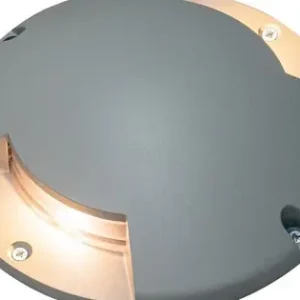 Zambelis szürke-átlátszó kültéri LED talajba építhető lámpa (ZAM-E462) LED 1 izzós IP67 Szuper ajánlat