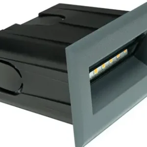 Zambelis szürke-átlátszó kültéri LED talajba építhető lámpa (ZAM-E323) LED 1 izzós IP65 Alacsony ár
