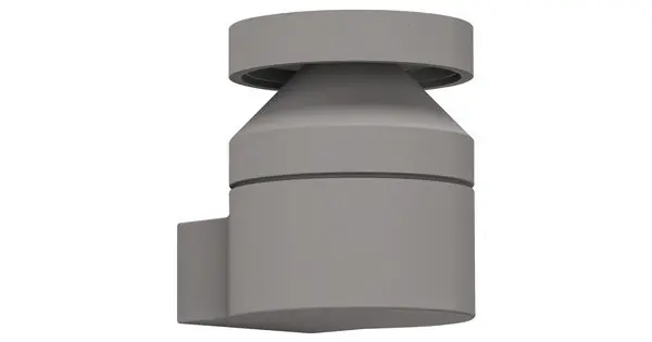 Zambelis szürke LED kültéri fali lámpa (ZAM-E474) LED 1 izzós IP65 Gyors szállítás