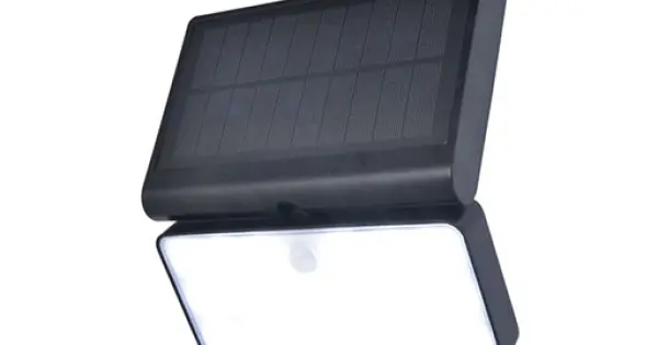 Legkelendőbb Lutec Tuda matt fekete napelemes LED kültéri fali lámpa (LUT-6935501330) LED 1 izzós IP44