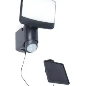 Végkiárusítás Lutec Sunshine sötétszürke napelemes LED kültéri fali lámpa (LUT-6925601345) LED 1 izzós IP44