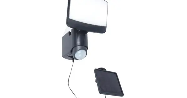 Végkiárusítás Lutec Sunshine sötétszürke napelemes LED kültéri fali lámpa (LUT-6925601345) LED 1 izzós IP44