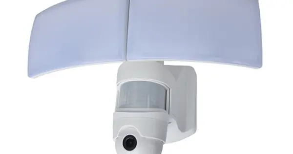 Expressz szállítás Lutec Libra fehér mozgásérzékelős LED kültéri fali lámpa (LUT-7632406053) LED 2 izzós IP44
