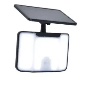 Kiárusítás Lutec Kombo matt fekete napelemes LED kültéri fali lámpa (LUT-6922201330) LED 1 izzós IP44