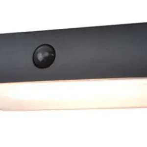 Lutec Fadi matt fekete napelemes LED kültéri fali lámpa (LUT-6939501330) LED 1 izzós IP54 Gyors szállítás