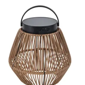 Alacsony ár Lutec Coppa natúr-fekete napelemes LED kültéri asztali lámpa (LUT-6933708330) LED 1 izzós IP44